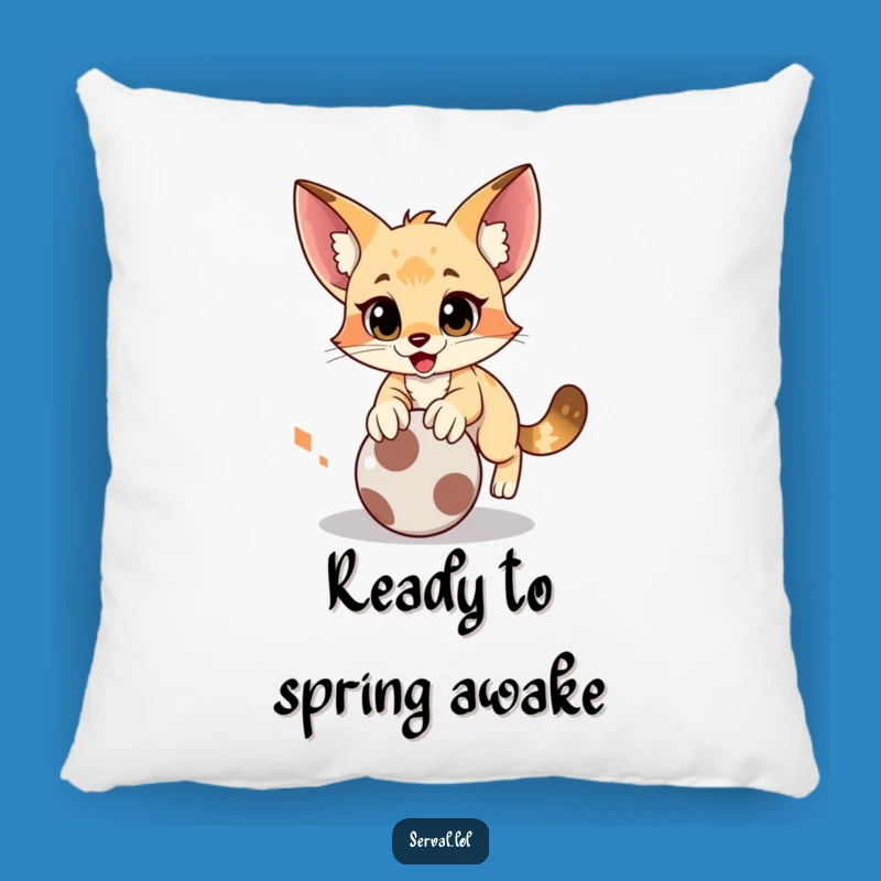 Funny Serval Pounce Pillow: Snuggle Up with Playful Energy