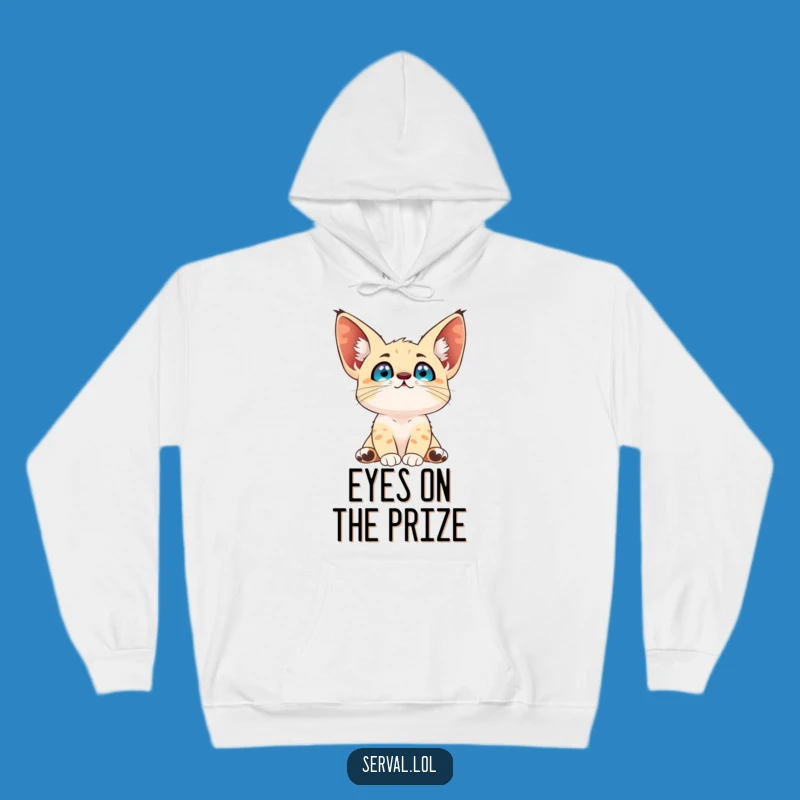 Cozy Funny Serval Sky Gazer Hoodie: Warmth Meets Whimsical Wonder