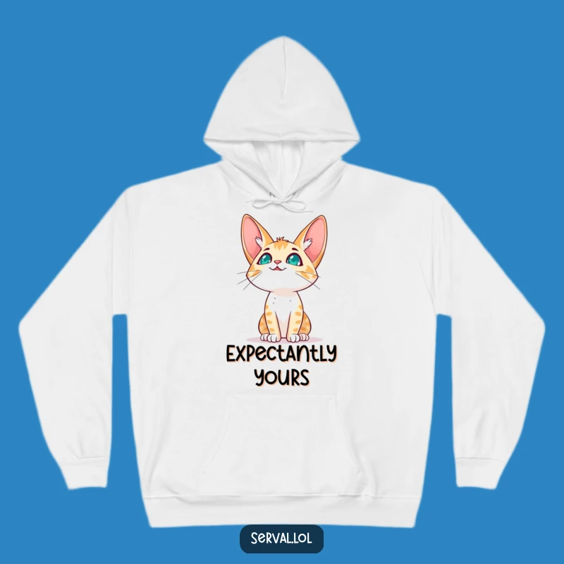 Funny Serval Sky Hoodie: Dreamy Character Comfort for a Hopeful Gift