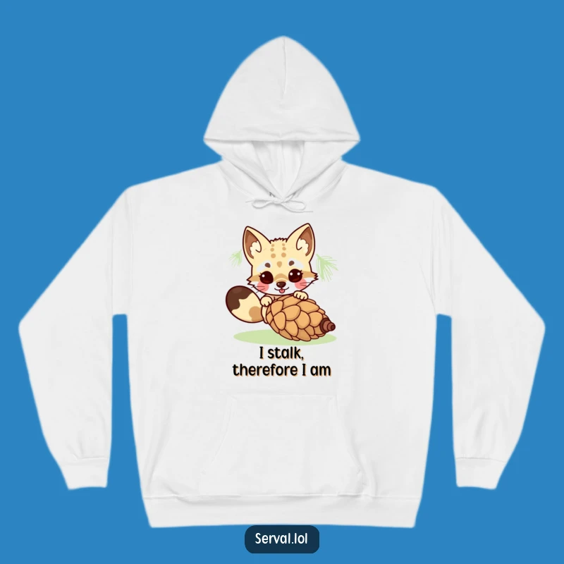 Cozy Funny Serval Pouncing Hoodie: Warmth and Laughter in Every Stitch