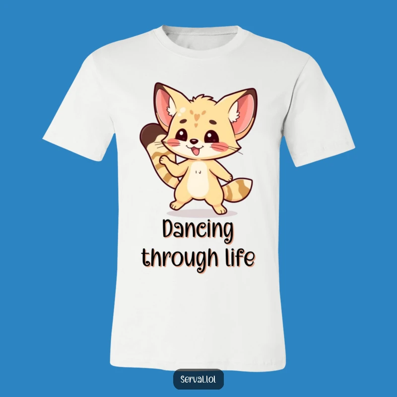 Funny Kawaii Serval T-Shirt: Nimble Dance Moves, Perfect Fun Gift for Dancers