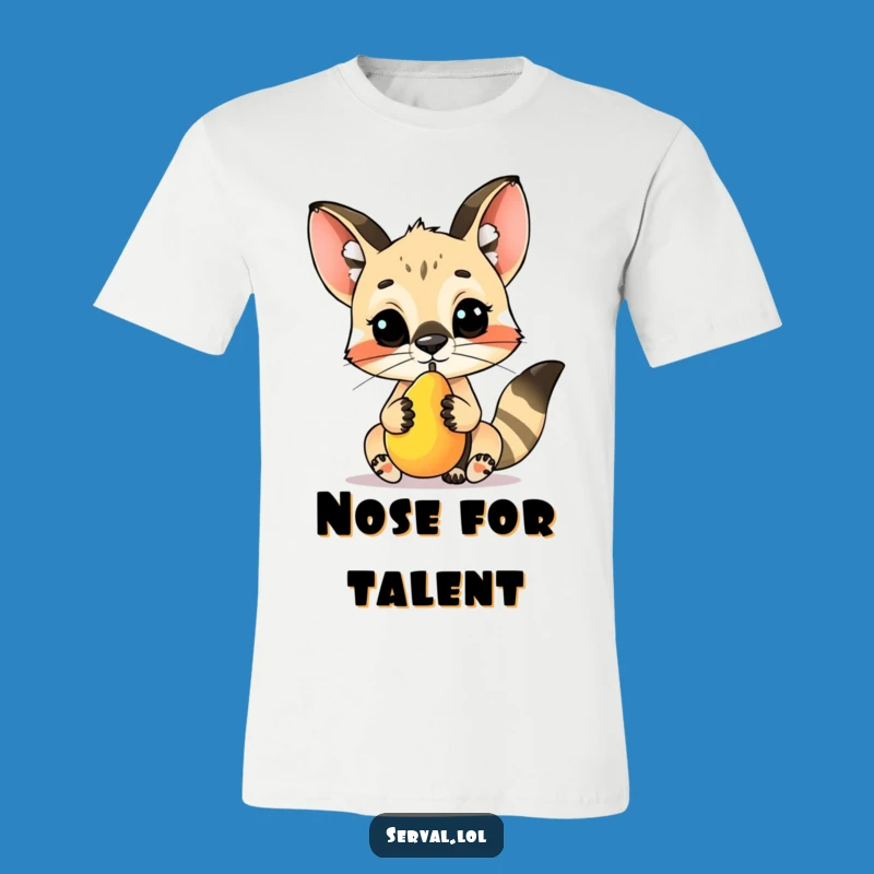 Funny Serval Fruit Balance T-Shirt - Show Off Your Talents