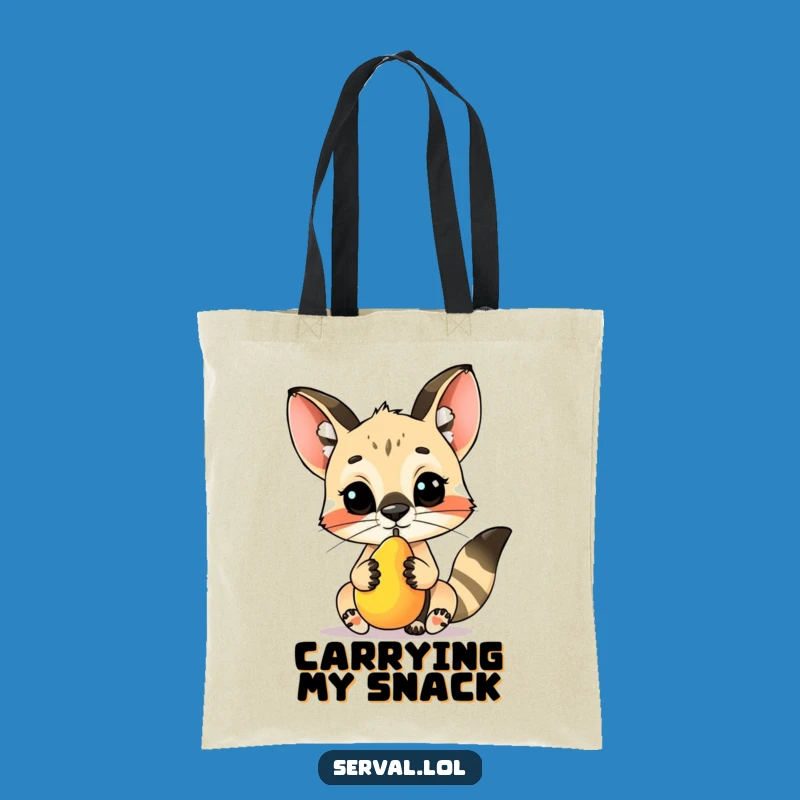 Funny Serval Fruit Balance Tote Bag - Carry Your Unique Style