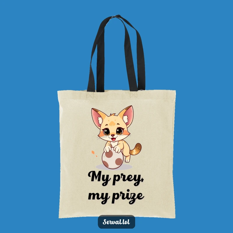 Funny Serval Pounce Tote Bag: Carry Your Playful Spirit Everywhere